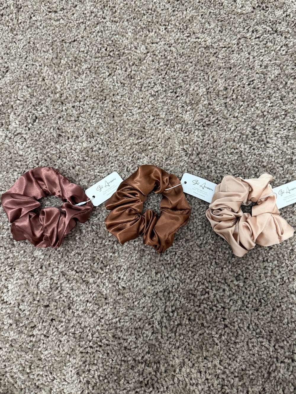 Set of 3 Satin Scrunchies